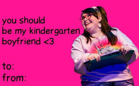 Heathers Valentines Cards, Broadway Valentines, Valentines Kindergarten, Heathers Jd, Weird Valentines Cards, Meme Valentines Cards, Weird Valentines, My Life Is Boring, Heathers Movie