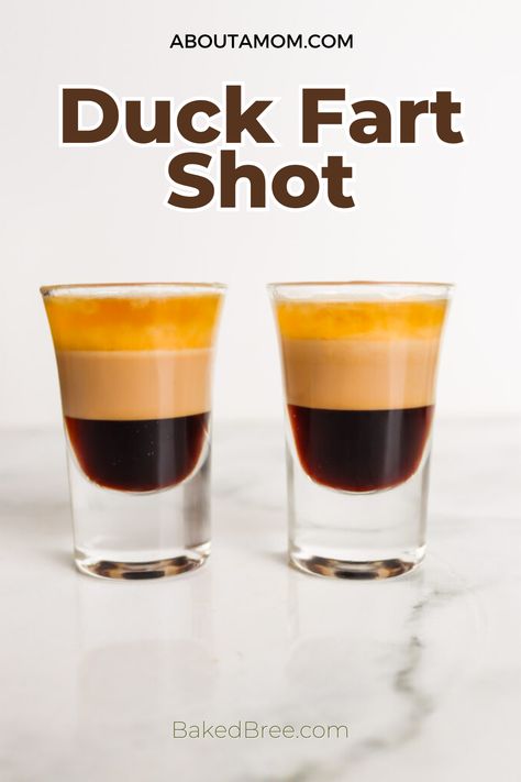 Indulge in the unforgettable Shot Duck Fart! This intriguing mix of Kahlúa, Baileys Irish Cream, and Crown Royal Canadian Whisky creates a layered shot with sweet, creamy, and smooth flavors. Raise your glass to great company and unique cocktails! Baileys Irish Cream Coffee, Microwave Caramel Corn, Irish Cream Coffee, Kahlua Coffee Liqueur, Cocktail Shots, Whiskey Shots, Coffee Liqueur, Wild Night, Baileys Irish