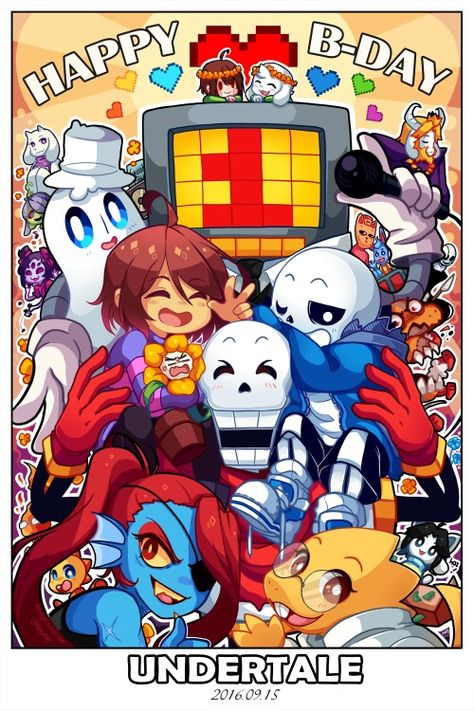 Happy birthday undertale. Bendy Y Boris, Ut Art, Special Games, Undertale Pictures, Undertale Sans, Toby Fox, Undertale Cute, Birthday Meme, Undertale Art