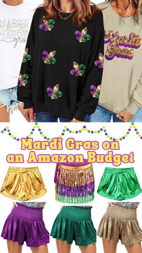 Get the mardi pardy started with mardi gras these outfits for women! Tap the photo to shop my Mardi Gras list on amazon! #mardigras #mardigrasoutfit #mardigrasfit #neworleans #louisiana #mobilealabama #mobilemardigras #fattuesday #carnivalseason Womens Mardi Gras Outfit, Easy Mardi Gras Outfit, Diy Mardi Gras Outfits For Women, Plus Size Mardi Gras Outfits, Mardi Gras Outfits For Women Casual, Baddie Mardi Gras Outfits, Diy Mardi Gras Outfit, Cute Mardi Gras Outfit, Fat Tuesday Outfit