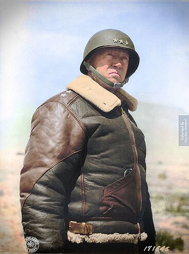 George S Patton, Colorized Historical Photos, George Patton, Lieutenant General, Military Heroes, United States Army, Military Uniform, Military History, Historical Photos