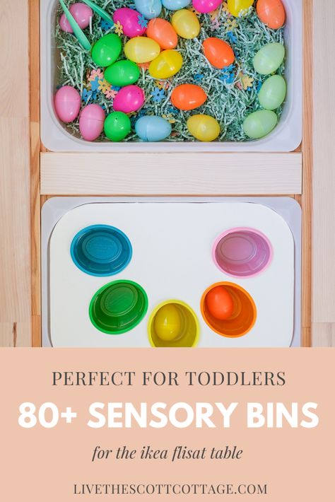 Diy Montessori Table, Flisat Insert Ideas, Flisat Table Inserts Diy, Ikea Flisat Table Ideas Toddler, Easter Flisat Table, Diy Flisat Table, Diy Flisat Insert, Diy Activity Table, Flisat Table Inserts