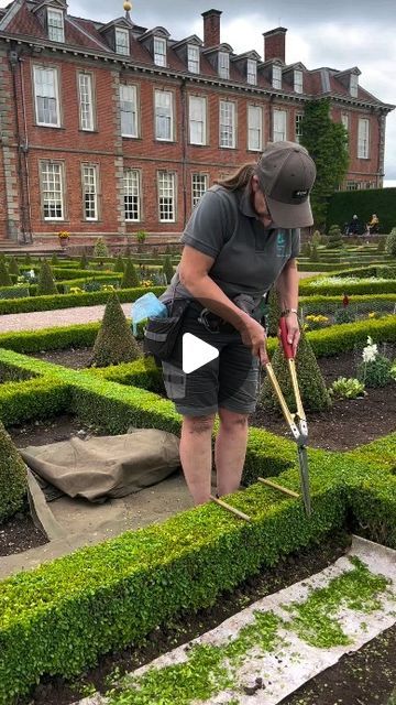 H E D G E L O V E R _ 💚💚 on Instagram: "It’s that time of year again when the gardeners of @nthanburyhall carefully clip the topiary and box hedging in the formal gardens. 💚💚
.
.
.
.
.
.
.
.
.
#hedgelover_ #hedgelovertours #topiarylover_ #traveltopiary #parterre
#Gardens #Gardening #Summer #HanburyHallNT #Topiary #ASMR #gardenideas #England #englishcountrygarden #gardenofengland #ihavethisthingwithhedges" Parterre Garden, Box Hedging, Topiary Garden, English Country Gardens, Formal Gardens, Hedges, England, Travel, Instagram