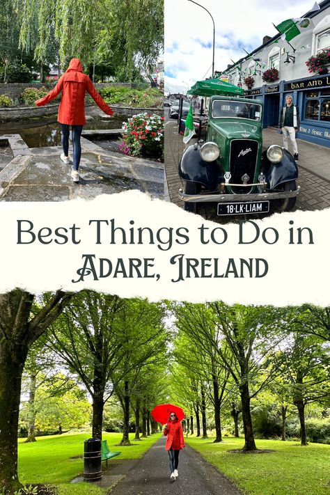 Adare ireland village Ireland Villages, Adare Ireland, Ireland Road Trip, Travel Ireland, Thatched Cottage, Ireland Travel, Back In Time, Hidden Gems, Female Travel