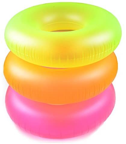 Amazon.com: 3 Pack Intex Neon Frost Swim Tubes Inflatable 36" Pool Floats and Rings: Gateway Neon Pool Parties, Cute Pool Floats, Cool Pool Floats, Unique Halloween Decorations, Pool Floats For Adults, Pool Floaties, Inflatable Float, Round Pool, Swim Ring