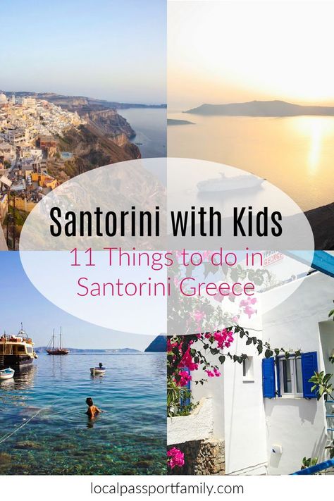 Visiting Santorini, Greece with kids Santorini Restaurants, Greece With Kids, Vacation Prep, Oia Greece, Things To Do In Santorini, Kids Restaurants, Greece Trip, Cruise Europe, Oia Santorini