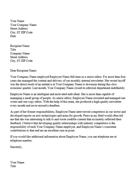 Reference letter for professional employee Letter Of Recommendation Format, Character Reference Letter Template, Writing A Reference Letter, Professional Reference Letter, Letter Reference, Reference Template, Word Reference, Microsoft Word 2010, Office Templates