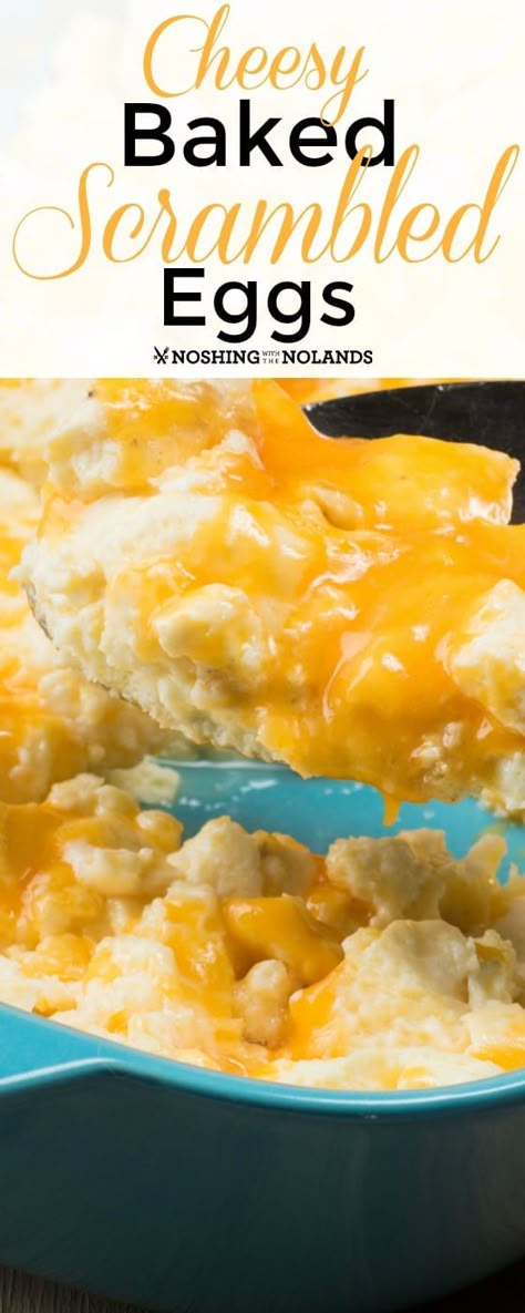 Eggs Meals, Baked Scrambled Eggs, Brunch Ideas For A Crowd, Scrambled Eggs With Cheese, Egg Benedict, Making Pancakes, Scrambled Eggs Recipe, Breakfast For A Crowd, Egg Casserole