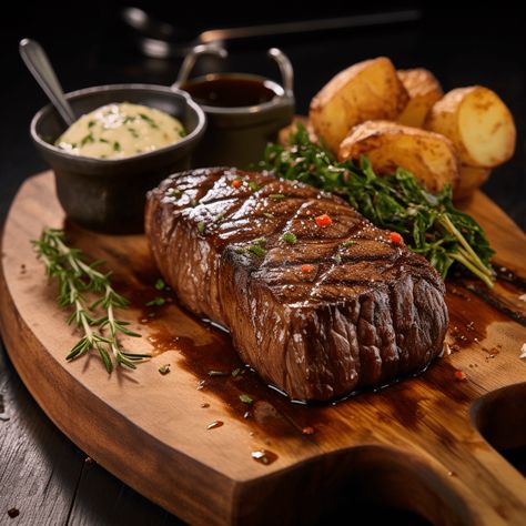 This Simple Error Is Why Your Steak Ends Up Chewy Steak On Grill, Butter For Steak, Sear Steak, Hotel Breakfast Buffet, Cowboy Butter, Steak Bbq, Bistro Food, Hotel Breakfast, Night Recipes