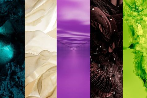 While all eyes are turned to the ongoing SS25 fashion week season, trend forecaster WGSN and its colour-focused sister company Coloro are already looking... Wgsn Ss25, Ss25 Color Trends, Color Forecasting, Consumer Insights, Fashion Forecasting, Purple Swirl, Calming Colors, Aqua Green, Color Of The Year