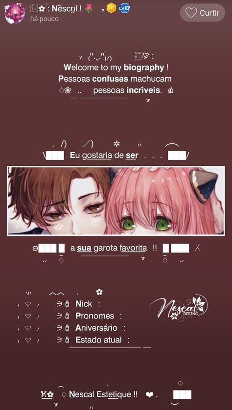 Amino Amino Bio Templates, Animal Rpg, Amino Aesthetic, Discord Ideas, Cute Bios, Edits Ideas, Photo Widget, Aesthetic Template, Noragami