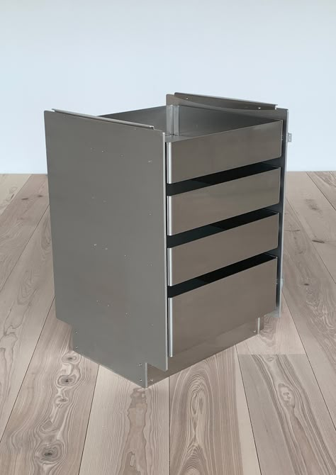 Sheet Metal Product, Archival Studies, Stainless Furniture, Circular House, Sheet Metal Design, Aluminum Cabinet, Metal Sheet Design, Metal Kitchen Cabinets, Stainless Steel Fabrication