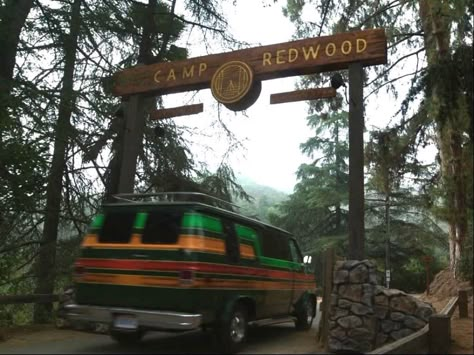 Camp Redwood Ahs, 70s Summer Camp Aesthetic, 80s Camping, Summerween Aesthetic, Camp Redwood, Summer Slasher, 80s Slasher, Slasher Summer, Summer Camp Aesthetic