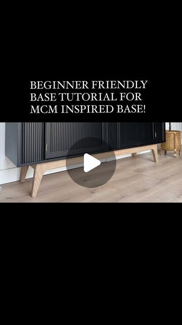 Furniture Base Diy, Diy Mid Century Modern Furniture, Furniture Remake, Diy Mid Century Modern, Diy Mid Century, Mcm Furniture, Furniture Refinishing, Instagram Tutorial, Wood Working For Beginners