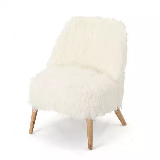 Fluffy Chair, Chair White, Christopher Knight, Noble House, Christopher Knight Home, White Faux Fur, Club Chair, Armless Chair, Accent Chairs For Living Room