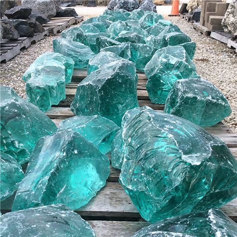 Landscape Glass, Landscaping With Large Rocks Front Yard, Landscaping With Large Rocks Natural, Diy Garden Fountains, Landscaping With Boulders, Outdoor Landscape Lighting, Landscaping With Large Rocks, Rock Garden Landscaping, Backyard Makeover