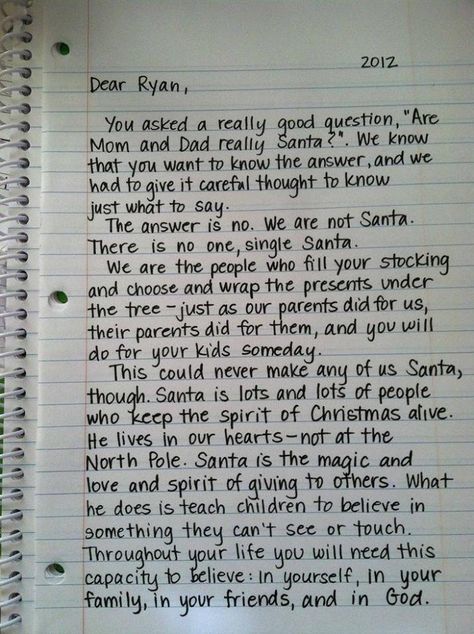 Letter Explaining Santa, Santa Letter, Raising Kids, Christmas Cheer, Christmas Traditions, All Things Christmas, Elf On The Shelf, Kids And Parenting, Holiday Fun