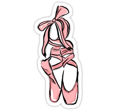 "Ballerina Slippers" Stickers by alexaferragamo | Redbubble Stickers Cool, Tumblr Stickers, Ballerina Slippers, Disney Sticker, Macbook Decal, Pointe Shoes, Stickers For Sale, Beautiful Stickers, Cool Stickers