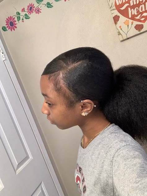 Natural Hairstyles Blown Out, 4c Low Ponytail, Blowdry Hairstyles Black Women 4c, Blowed Dried Natural Hairstyles, Black Girls Hairstyles Blow Dry, 4c Natural Hairstyles Blow Dried, Low Ponytail 4c Hair, Blow Dried Ponytail Natural Hair, Blow Dried Natural Hairstyles