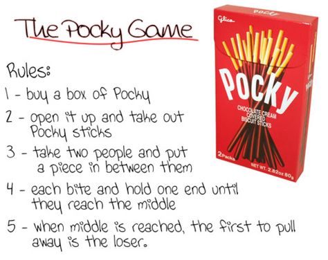 Pocky Game Instructions | Fangirling: Manami Style Learned from Kaichou Wa Maid Sama Pocky Game Reference, Pocky Game, Random Idea, Spooky Games, Game Google, Fun Party Games, Maid Sama, Cocoppa Play, Cute Games