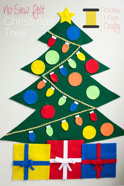 Trees Felt, Felt Christmas Tree Pattern, Christmas Tree Felt, Christmas Tree Tutorial, Sew Felt, Diy Felt Christmas Tree, Tree Tutorial, Christmas Trees For Kids, Christmas Crafty