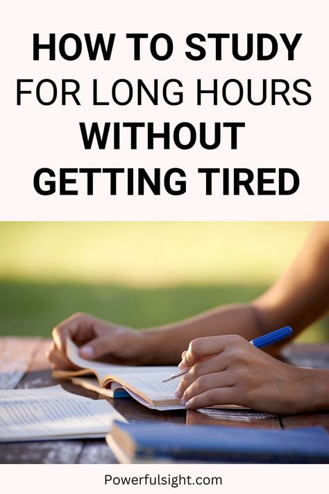 How to Study for Long Hours Without Getting Tired How To Study For Long Hours, Tired From Studying, Study For Long Hours, Start Studying, Getting Bored, How To Study, Mentally Strong, Emotional Wellbeing, Long Hours