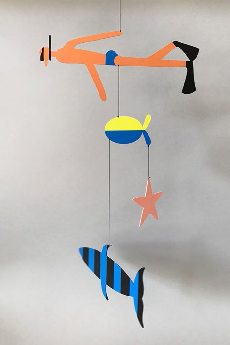 Kinetic Mobile, Mobile Project, Mobile Sculpture, Mobile Hanger, Mobile Art, Kinetic Art, Hanging Mobile, Scrap Metal Art, Beads Handmade