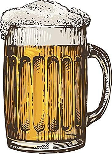 Amazon.com: EW Designs Retro Vintage Foaming Cold Beer Mug Cartoon #1 Vinyl Decal Bumper Sticker (4" Tall): Automotive Beer Drawing Illustrations, Beer Drawing, Mug Illustration, Beer Cartoon, Beer Painting, Beer Stickers, Hand Drawn Vector Illustrations, Car Bumper Stickers, Glass Mug