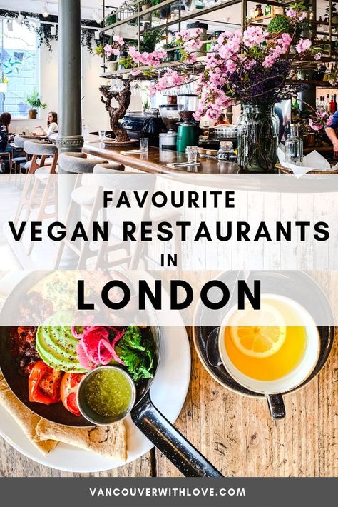 If you've been to London, you know it's home to some of the best vegan food around. From vegan pubs to fully plant based bakeries and vegan afternoon teas, you'll find the best vegan restaurants in the world! Check out my favourite London vegan restaurants in this handy guide. #london #vegan #vegantravel #travel #veganfood #veganlondon Vegan London Fog, Edinburgh Vegan Food, Vegan In London, Vegan Options At Restaurants, Amazonico Restaurant London, Vegan London, Vegan Afternoon Tea, London Vegan Restaurants, Best Vegan Restaurants