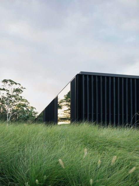 Chris And Julia, Edition Office, Federal House, Grass Landscaping, Black Cladding, Garden Grass, Designer Homes, Facade Ideas, Pottery Workshop