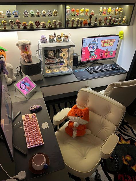 Pc Room Setup, Games Room Inspiration, Otaku Room, Gamer Room Decor, Video Game Room Design, Bedroom Setup, Living The Life, Private Jets, Room Redesign