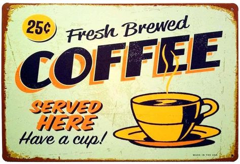 Vintage Coffee Signs, Vintage Coffee Poster, Coffee Posters, Barista Tools, Coffee Stock, Coffee Art Print, Coffee Restaurants, Coffee Vector, Coffee Serving