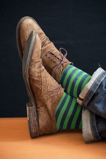 Suede Dress Shoes, Brown Shoes, Sharp Dressed Man, The Perfect Guy, Striped Socks, Colorful Socks, Well Dressed Men, Cool Socks, Men's Accessories