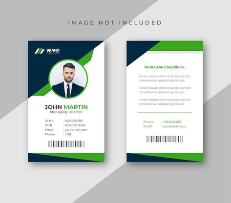 Office id card template colorful and cre... | Premium Vector #Freepik #vector #business-promotion #modern-business #random #marketing Quote Template Design, Id Card Design, Identity Card Design, Shadi Card, Digital Advertising Design, Drink Design, Eagle Wallpaper, Free Download Photoshop, Id Card Template