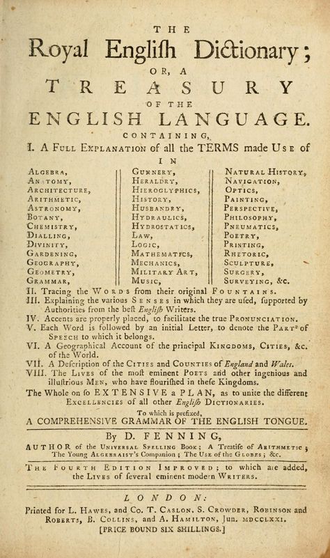 The Royal English Dictionary, or, A treasury of the english language Royal English Language, Public Domain Books, English Dictionary, English Dictionaries, Language Study, The English, English Language, Public Domain, Internet Archive