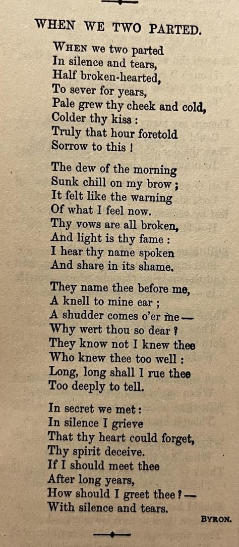 Lord Byron Poems, Byron Poetry, Poems By Famous Poets, Eh Poems, Lonliness Quotes, Classic Poems, Meaningful Poems, Prose Poetry, Poet Quotes