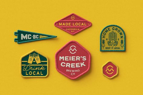 Outdoor Patch Design, Badge Graphic Design, Camping Branding, Outdoors Branding, Camp Pizza, Circle Sticker Design, Camp Branding, Beer Branding Design, Brand Merch