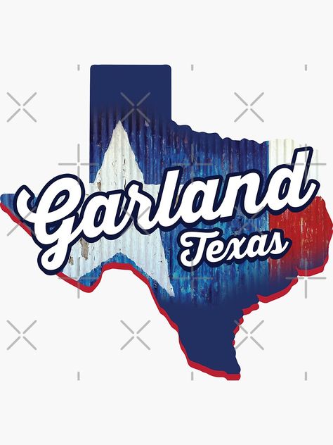 "Garland Texas City" Sticker for Sale by creaencuba | Redbubble Garland Texas, Texas City, Gift List, City Design, Travel Memories, Sticker Design, Texas, Sell Your Art, Vinyl Sticker