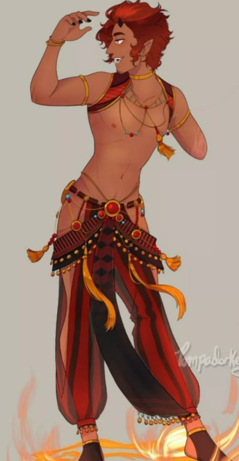 Male Dancer Fantasy Art, Gerudo Male Oc, Arabian Royalty Outfit, Fantasy Arabian Clothes Male, Male Gerudo Oc, Egyptian Fantasy Clothes, Egyptian Clothes Drawing, Egyptian Outfit Male, Egyptian Clothing Male