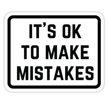 https://www.redbubble.com/people/ideasforartists/works/25857620-its-ok-to-make-mistakes?asc=u #sticker Sticker Design Inspiration, Iphone Cases Quotes, Black And White Stickers, Phone Case Quotes, Quotes Wisdom, Tumblr Stickers, Motivational Sticker, Poster Illustration, Stickers Printable