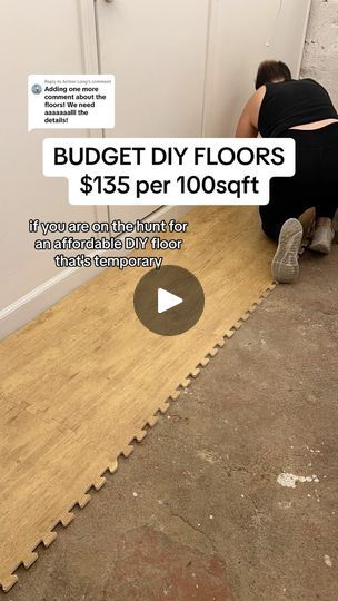 Diy Basement Floor Ideas Budget, Cheap Flooring Ideas Diy Budget, Easy Flooring Ideas Diy Budget, Inexpensive Flooring Ideas Diy, Budget Interiors, Easy Flooring, Inexpensive Flooring, Cheap Flooring, Dream Home Plans