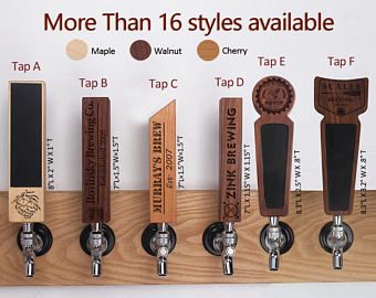 Personalized laser engraved tap handle, beer tap handle, Custom Tap Handle, Microbrew Beer Gifts,Gift for beer lover, beer lover gifts Diy Beer Tap Handle, Beer Tap Handle Ideas, Beer Gift Ideas, Onefinity Cnc, Cnc Signs, Cherry Beer, Beer Christmas Gifts, Custom Beer Tap Handles, Handle Ideas