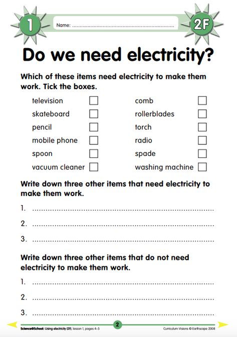 Curriculum Visions electricity science worksheet for KS1 readers. Science For Middle School, Electricity Worksheets For Grade 2, Electricity Worksheet, What Is Electricity, Electricity Lessons, Energy Quiz, Shadow Activities, Reading Games For Kids, Science Electricity