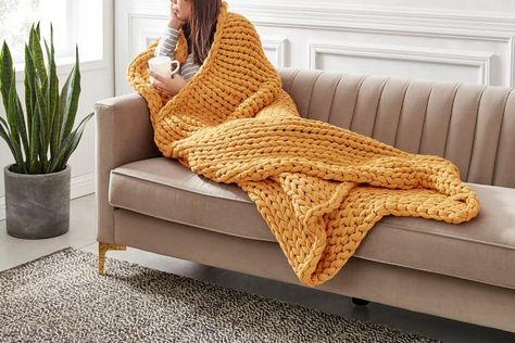 search Cable Knit Throw Blanket, Chunky Knit Throw Blanket, Chenille Blanket, Cable Knit Throw, Boho Chair, Easy Crochet Patterns Free, Chenille Throw, Chunky Knit Throw, Knitted Blanket