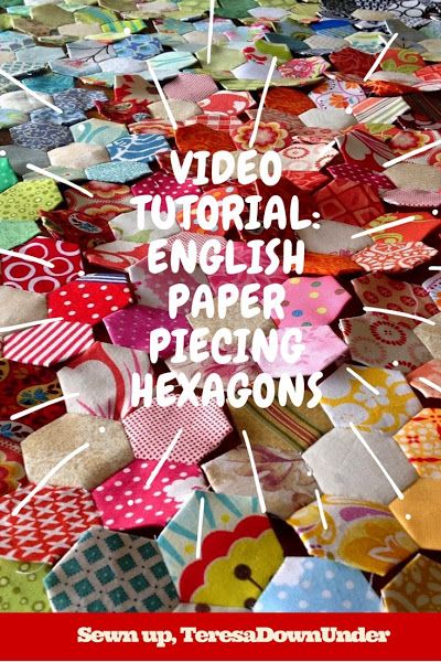 Hexagon Quilt Tutorial, Hexagon Template, Hexie Quilts Patterns, Paper Piecing Tutorial, Hexie Quilts, Hexagon Patchwork, Paper Piercing, Hexie Quilt, English Paper Piecing Quilts