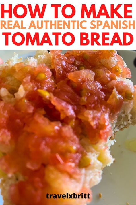 Spanish Bread Recipe, Spanish Tomato Bread, Spanish Dessert Recipes, Authentic Spanish Recipes, Spanish Breakfast, Easy Spanish Recipes, Spanish Bread, Spanish Tapas Recipes, Traditional Spanish Recipes