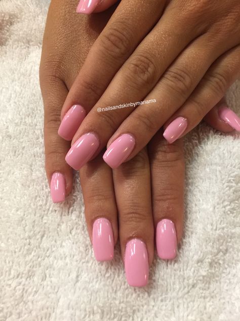 Sns nails Sns Nails Aesthetic, Pink Acrylic Nails Rounded Square, Spring Nails Sns 2023, Pink Nails Sns Powder, Long Square Round Nails, Pastel Pink Dip Powder Nails, Pink Dip Nail Colors, Pail Pink Nails, Nails Inspiration Pink Short