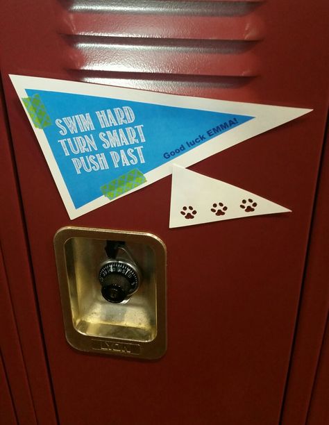 Swim hard, turn fast, push past swim team locker signs #swimteam #lockersigns Swim Team Locker Signs, Swim Team Locker Decorations, Swim Team Decorations, Swimming Locker Decorations, Swim Locker Decorations, Swim Locker Signs, Swim Meet Poster Ideas, Swim Team Party, Locker Room Decorations