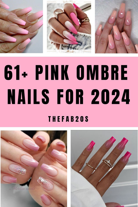 Looking for gorgeous pink nail designs?! These pink nail ideas are TOO good. I am obsessed with these trendy pink nail ideas Pink Ombre Nails Glitter, Pink Acrylic Nail Designs, Ombre Nail Colors, Ombre French Nails, Pink Nail Ideas, Pink French Manicure, Pink Tip Nails, Pink French Nails, Funky Makeup