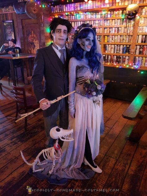 Victor Corpse Bride Costume, Maddie Costume, Tim Burton Cosplay, Corpse Bride Cosplay, Emily And Victor, Corpse Bride Dress, Corpse Bride Halloween, Bride Halloween Costume, Victor Corpse Bride